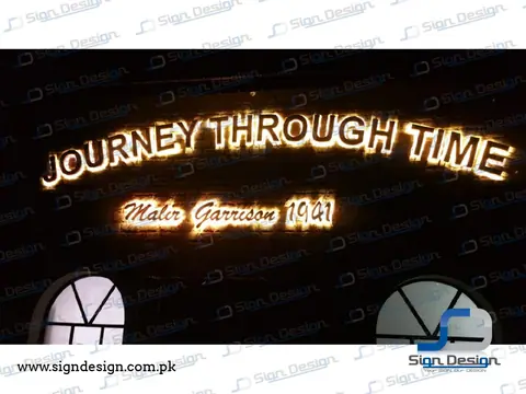 Malir Cantt Museum 3D MS Signage