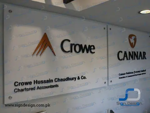 Cannar Crowe Indoor Wall Mount Signage