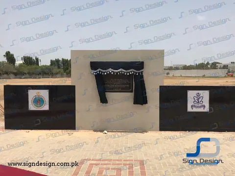 Inauguration Plaque for COMKAR Karsaz Black Granite