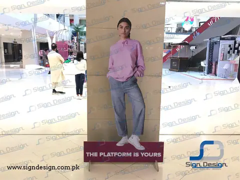 Converse cutout for advertising dolmen mall clifton