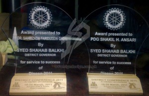 Laser Engraved Acrylic Awards Rotary International