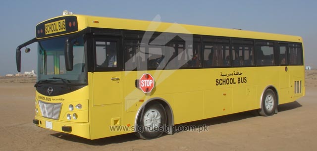 School Bus Vinyl Lettering