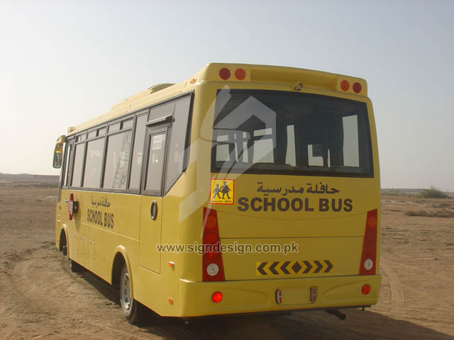 School Bus 2 vinyl Lettering