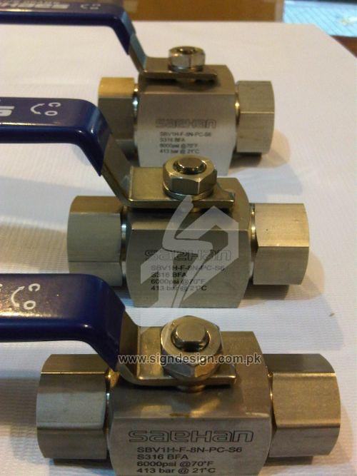 Laser Marking on Valves