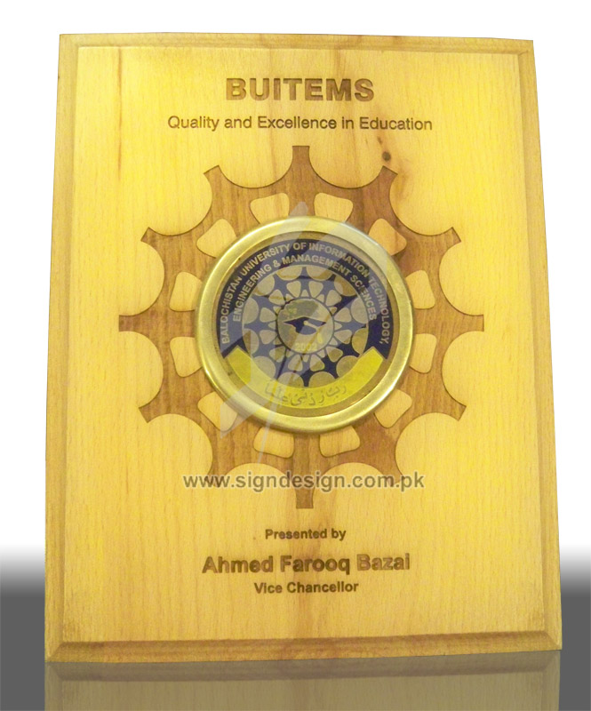 Engraved BUITEMS Plaque