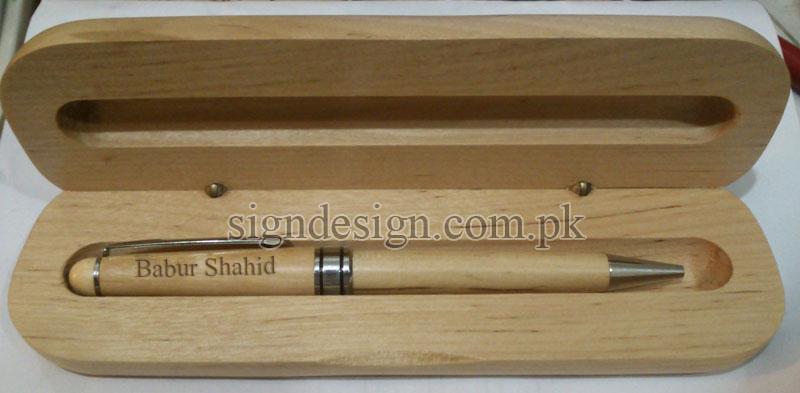 Wooden Pen Engraved