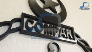 3D Signage 18mm lasercut logo paknavy