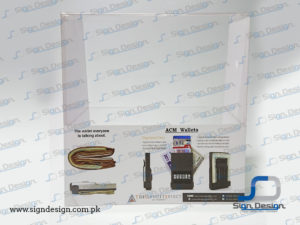 acrylic stand card holder the gadget effect