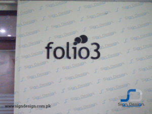 folio3 wallmount 3d acrylic lettering