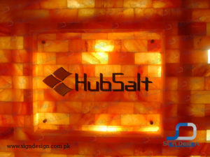 hubsalt acrylic 3d lettering sign