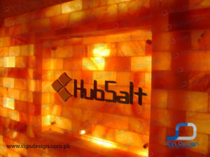 hubsalt acrylic 3d lettering sign
