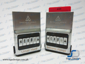 laser marking card holder the gadget effect