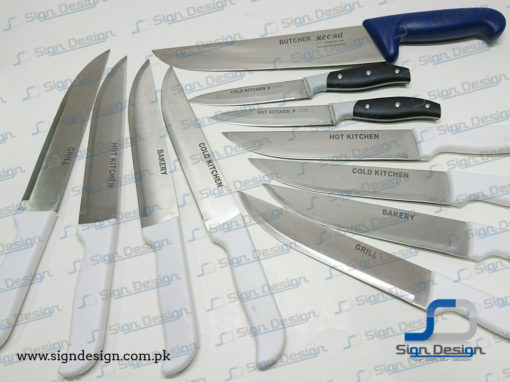 Laser Marking on Kitchen Knives