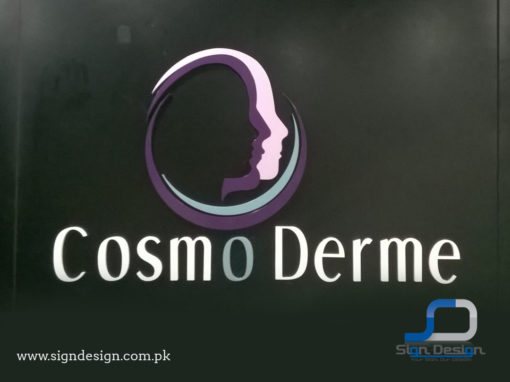 Cosmo Derme 3D Sign