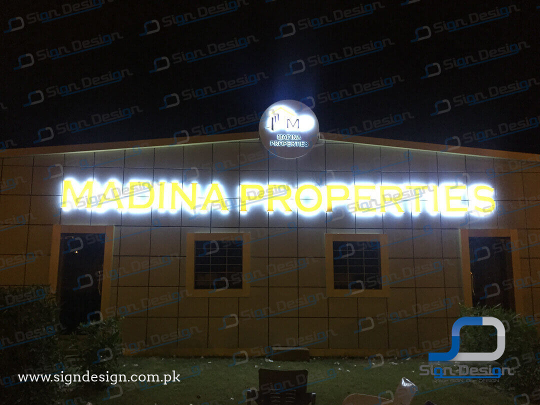 Madina Properties 3D Sign