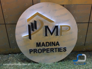 madina properties 3d signage