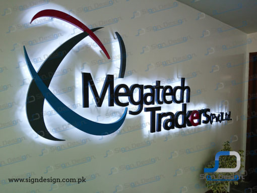 Megatech Trackers 3D Backlit MS Sign