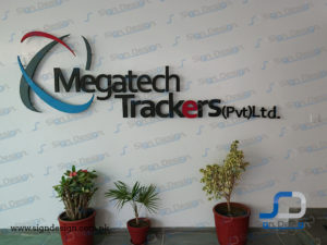 k2 airways 3D laser cut letters sign