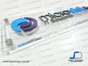 microvision 3d sign reception sign