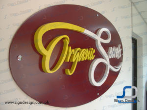 organic secrets 3d sign reception