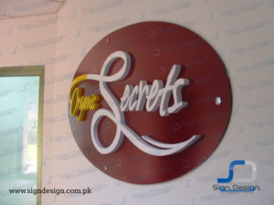 organic secrets 3d sign reception