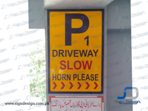 Parsa Tower Parking Signs