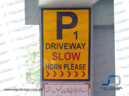 Parsa Tower Parking Signs