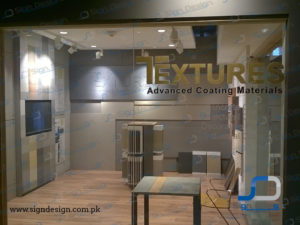 Textures 3d acrylic sign