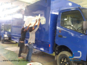 pepsi truck branding karachi