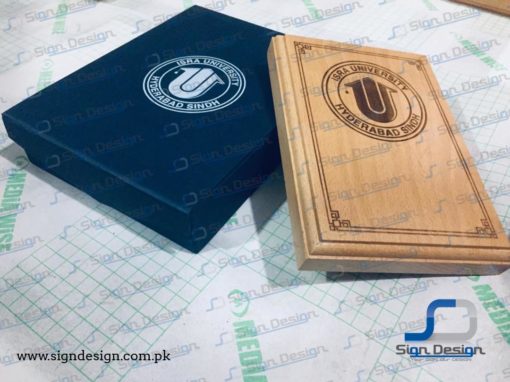 Isra University Hyderabad Wooden Laser Engraved Plaques