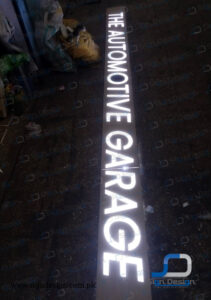 AMG the automotive garage 3d acrylic signage