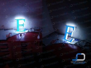 Azure zamzama 3d signage