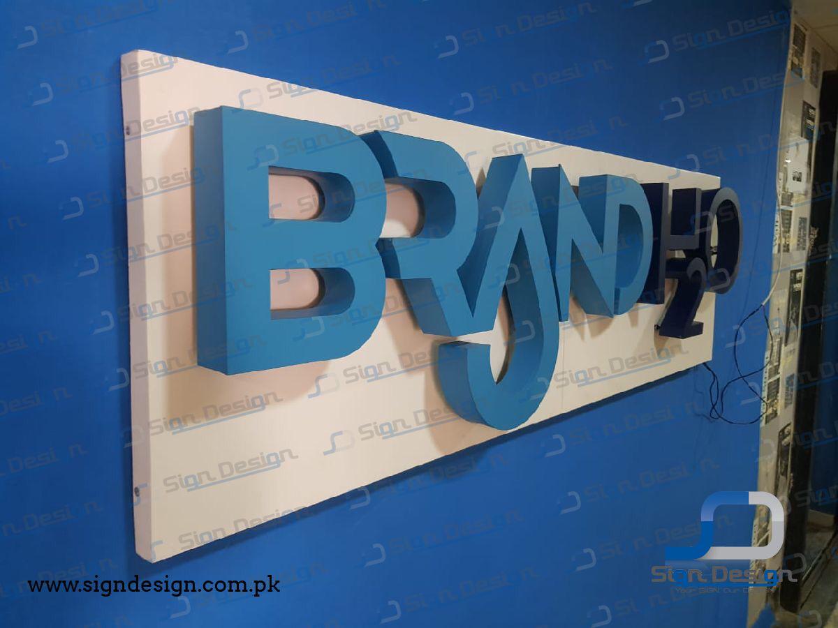 BrandH2O 3D Backlit Signage