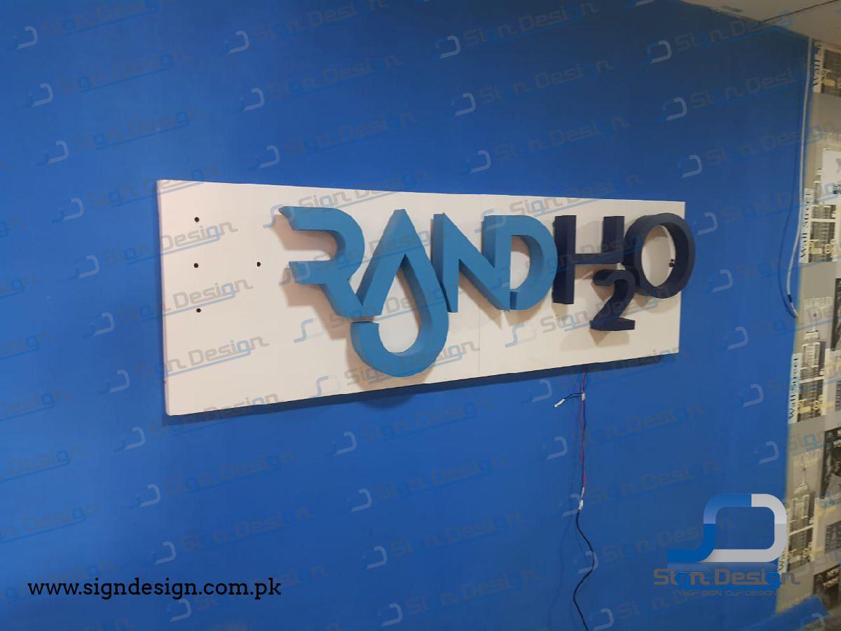 BrandH2O 3D Backlit Signage