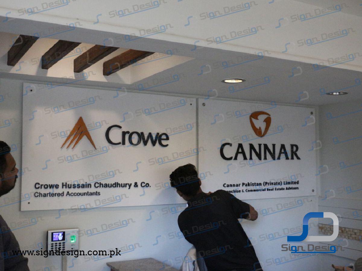 Cannar Crowe Indoor Wall Mount Signage