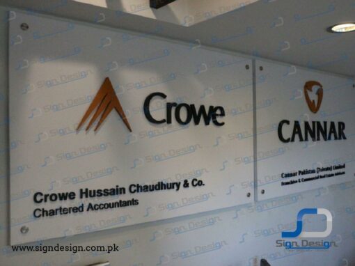 Cannar Crowe Indoor Wall Mount Reception Signage