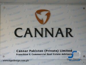 Cannar Crowe Indoor Wall Mount Signage