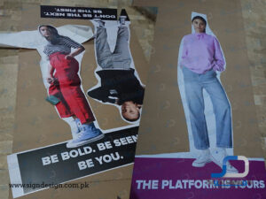 Converse cutout for advertising dolmen mall clifton