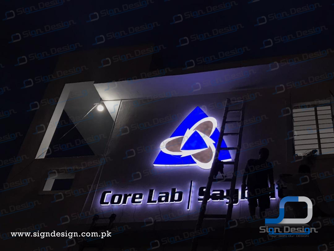Corelab Saybolt 3D frontlite Signage