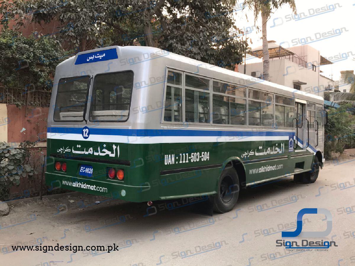 Al Khidmat Bus Branding Karachi