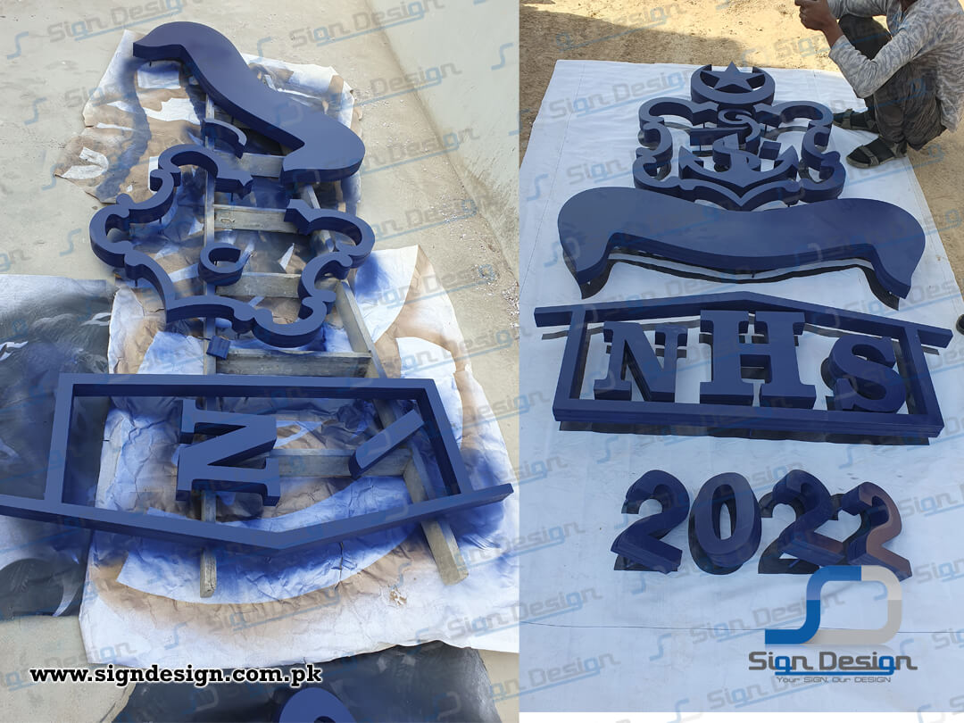Navy Housing Scheme - Mauripur -2023 (1) 3D Signage made in Foamboard Navy Housing Scheme Mauripur Karachi