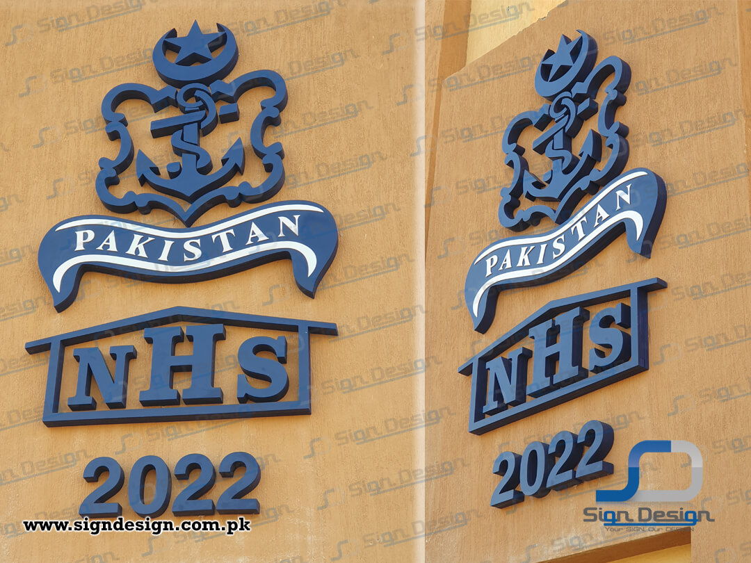Navy Housing Scheme - Mauripur -2023 (11) 3D Signage made in Foamboard Navy Housing Scheme Mauripur Karachi