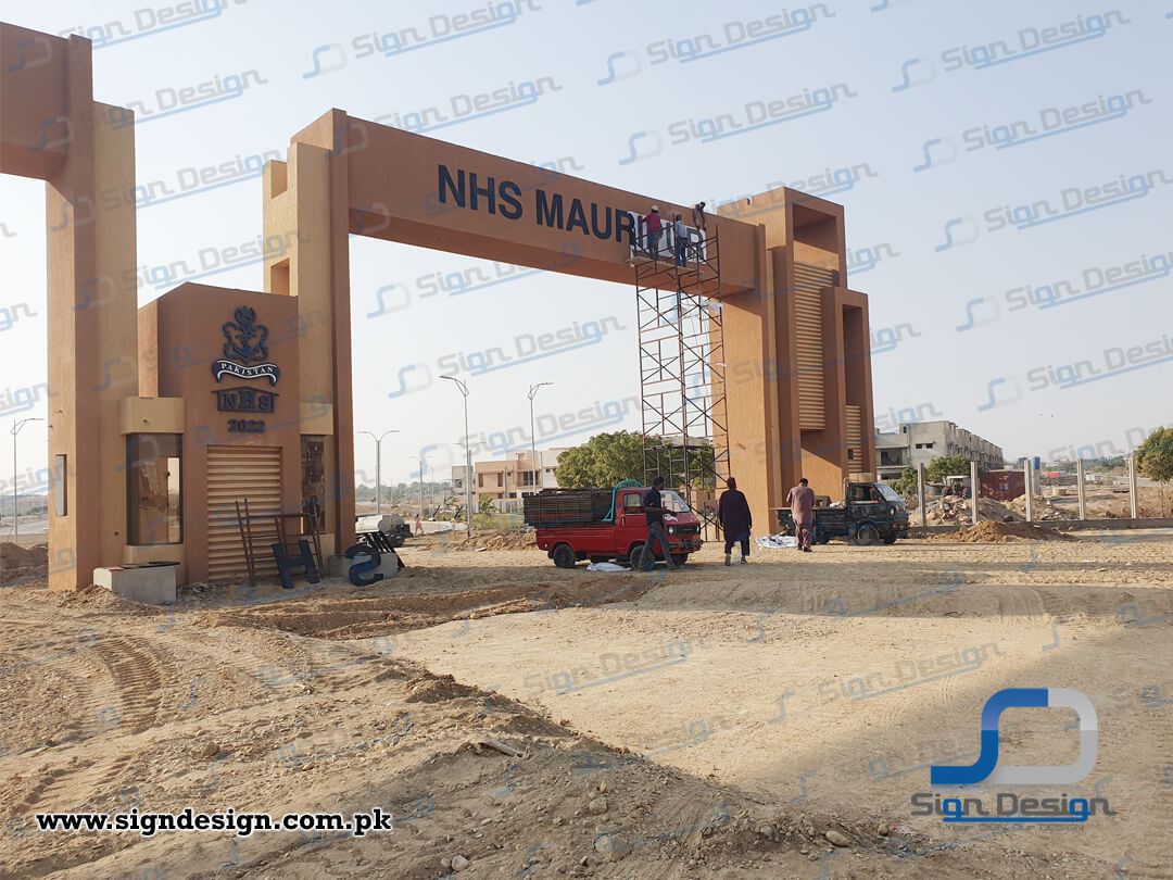 Navy Housing Scheme - Mauripur -2023 (12) 3D Signage made in Foamboard Navy Housing Scheme Mauripur Karachi