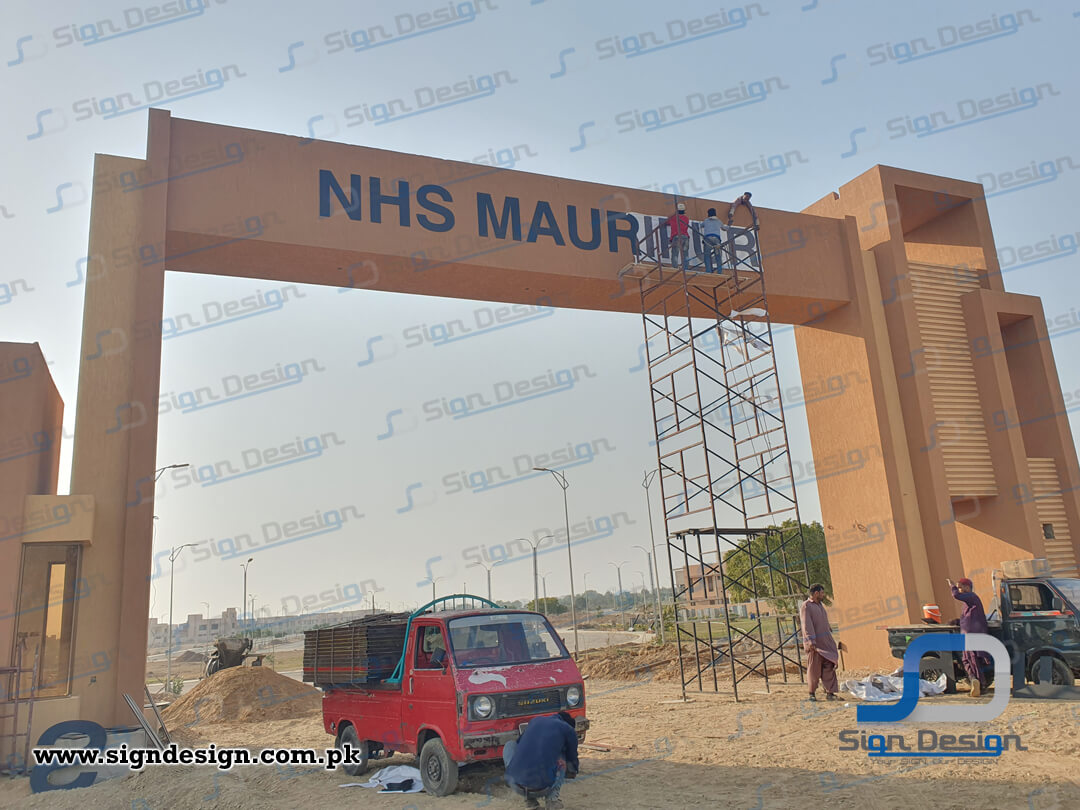 Navy Housing Scheme - Mauripur -2023 (13) 3D Signage made in Foamboard Navy Housing Scheme Mauripur Karachi