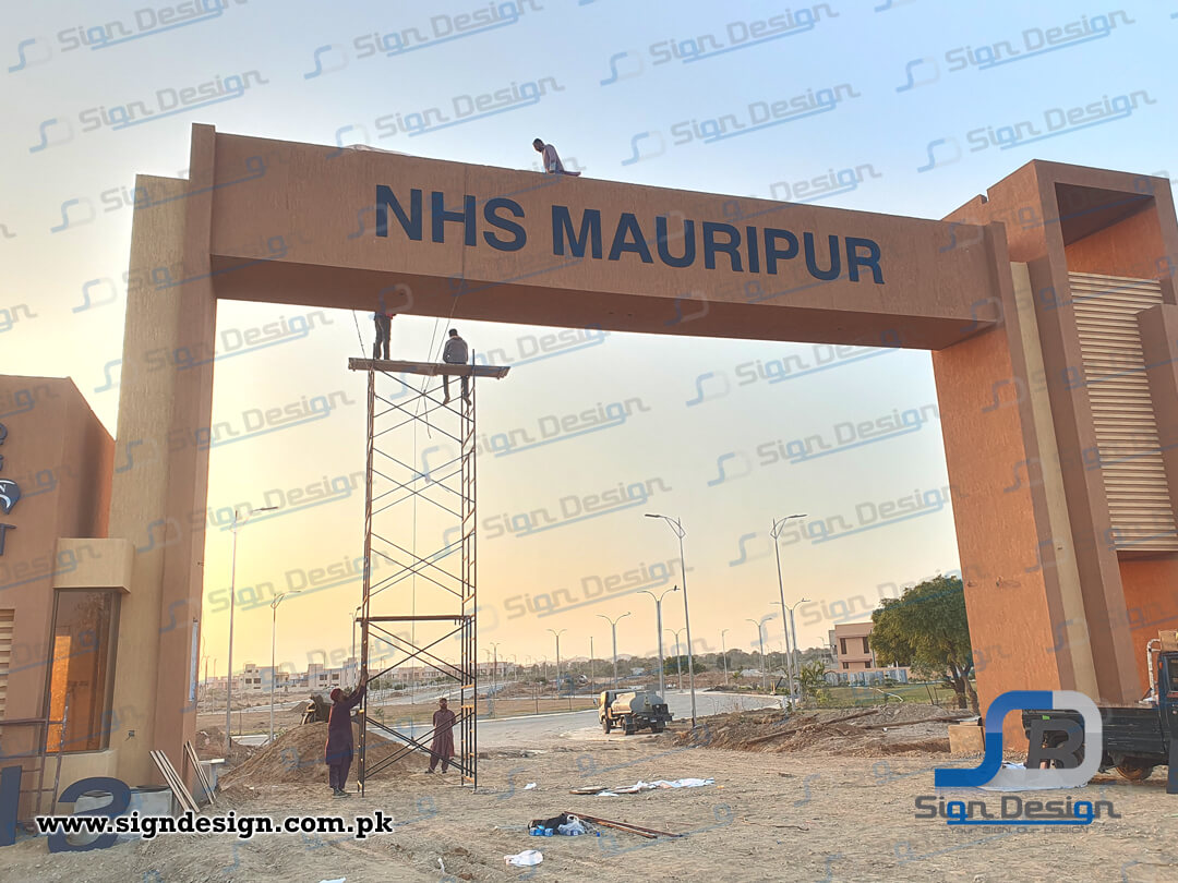 3D Signage made in Foamboard Navy Housing Scheme Mauripur Karachi