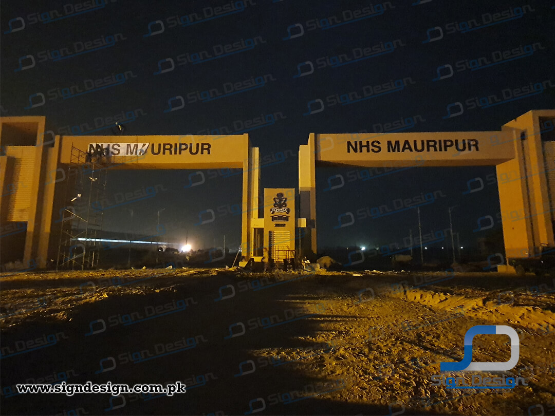 Navy Housing Scheme - Mauripur -2023 (22) 3D Signage made in Foamboard Navy Housing Scheme Mauripur Karachi