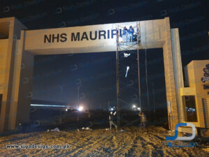 3D Signage made in Foamboard Navy Housing Scheme Mauripur Karachi