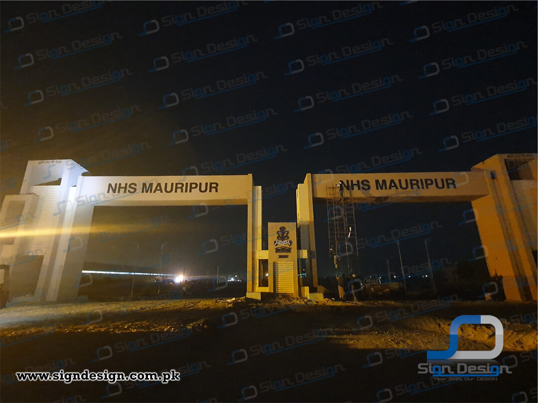 3D Signage of Navy Housing Scheme Mauripur – Karachi