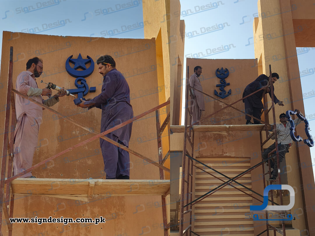 Navy Housing Scheme - Mauripur -2023 (4) 3D Signage made in Foamboard Navy Housing Scheme Mauripur Karachi